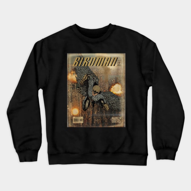 Birdman Comic Cover Crewneck Sweatshirt by unbreakable